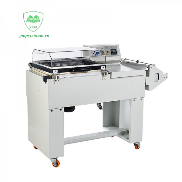 Máy co màng bán tự động - Máy co màng lốc chai, máy rút màng co giá rẻ
